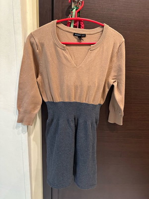 Mango blouse dress like new, gray and beige, size M