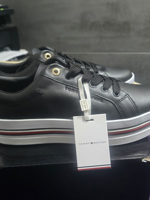 Tommy Hilfiger Corporate Flatform Cupsole shoes new, size 42, black