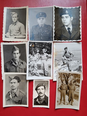 Military photos used, lot of 16 collectible pictures from various periods