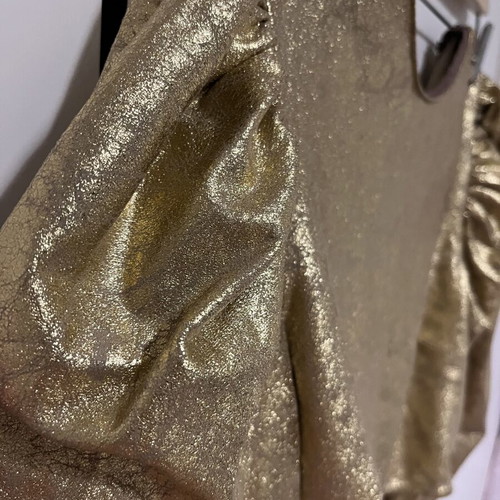 Zara gold blouse like new, size S