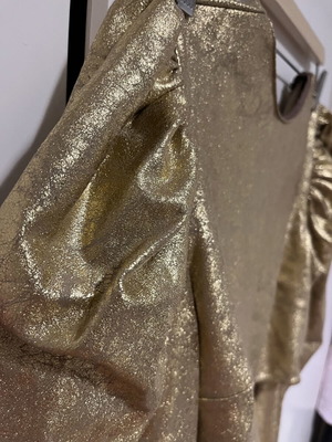 Zara gold blouse like new, size S