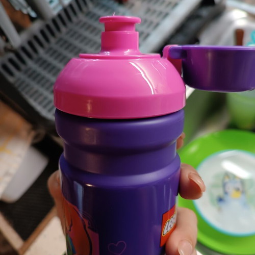 LEGO Friends water bottle 390ml like new, Girls Rock design