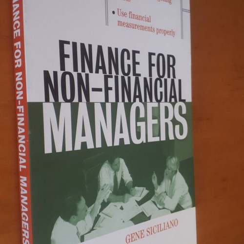 Finance for Non-Financial Managers book like new