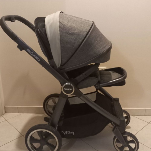 Oyster 3 stroller used with adapters and covers included