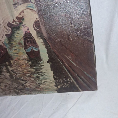 Metaxas Venice Ponte dei Sospiri oil painting on canvas 1929