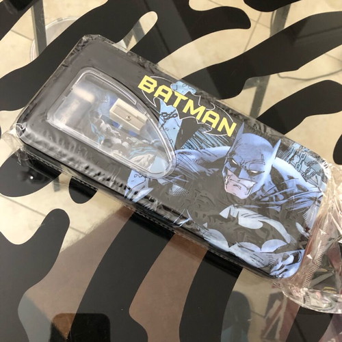 Batman by Jim Lee school set tin case pencils ruler sharpener eraser new DC Comics