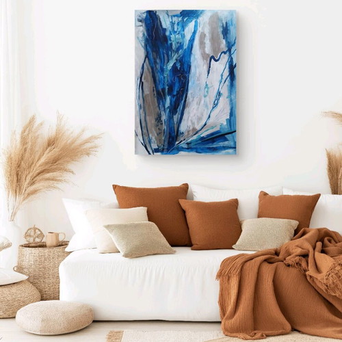 You Are Free Abstract Large Painting New, Acrylic on Paper