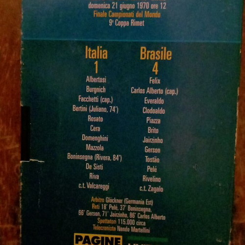 1970 Italia - Brasile video cassette like new, authentic