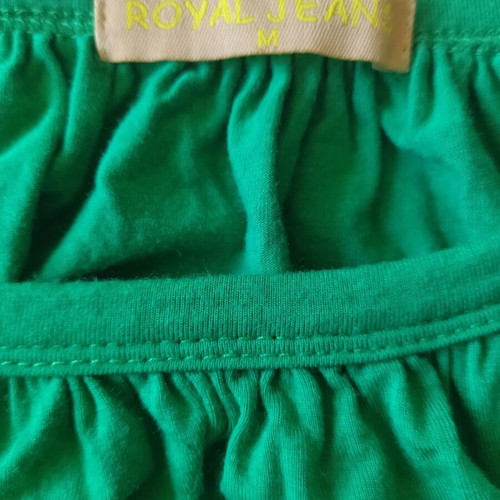 Women's top like new, green, with waist ties, size M