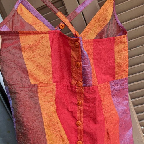 Boho summer dress Nid d’ Abeille like new, purple and orange, size M