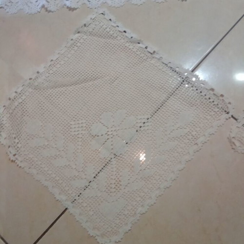 Handmade doily set new, 6 pieces, 94×90 and 5 small 35×35