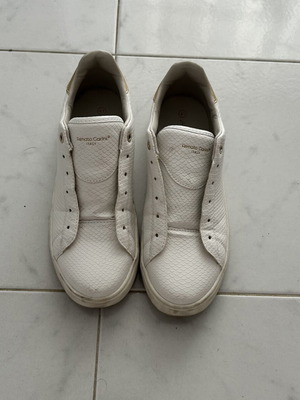 Renato Garini White/Gold Snake Women's Sneakers size 41