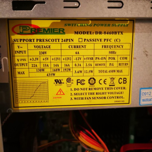 Computer power supplies used, pack