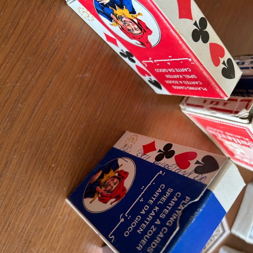 Playing cards 9 packs used with missing cards