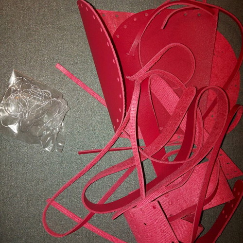 Leather bag craft kit used