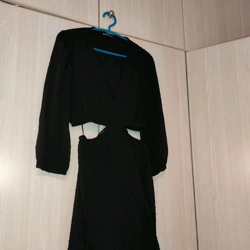 Dress black like new with side and back openings