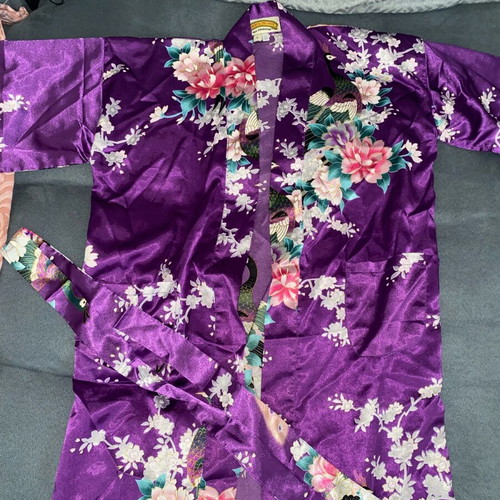 Traditional Thai kimono like new, purple, size XS