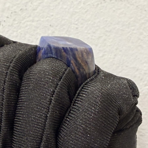 Sodalite stone ring new, unique design