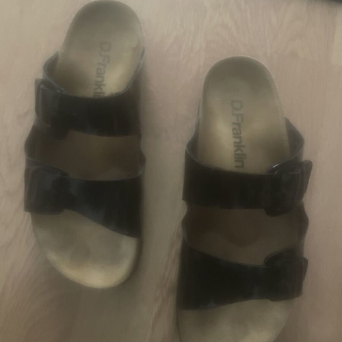 Franklin patent leather slippers size 40 like new, black