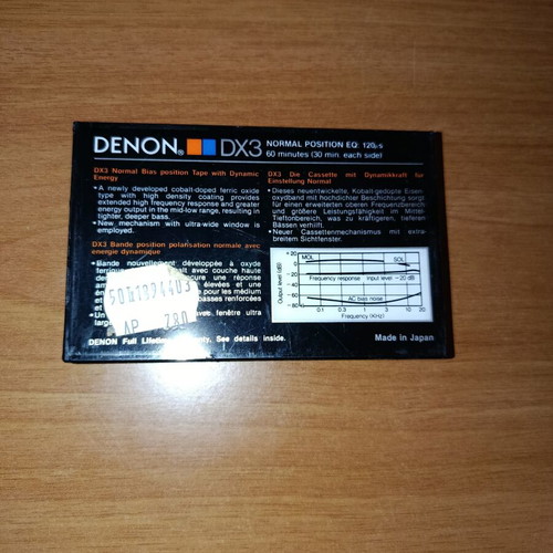 Denon DX3 60 H σφραγισμένη κασέτα ήχου καινούργιο