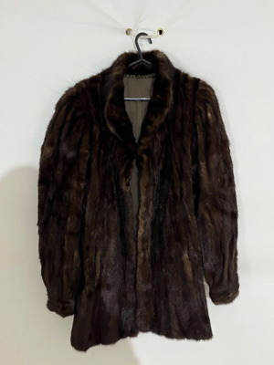 Vintage Mink Fur Hydra Furs Athens Like New Luxurious Dark Brown