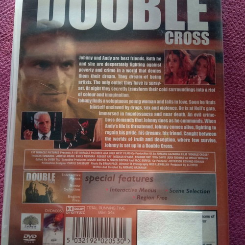 Double Cross DVD like new, action adventure, subbed
