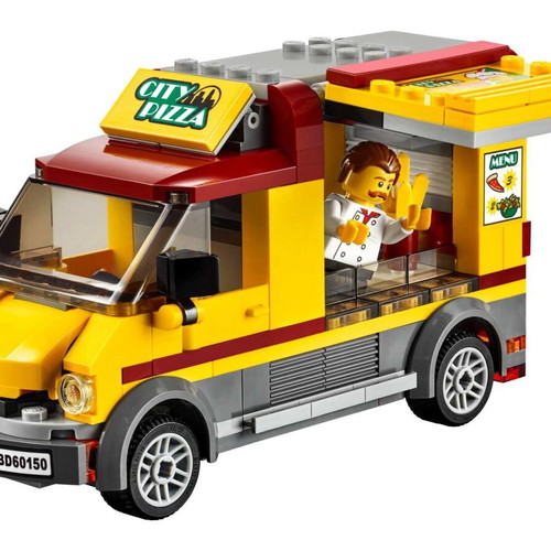 Lego City 60150 Pizza Van used set