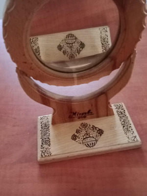 Wooden mirror used from Metsovo