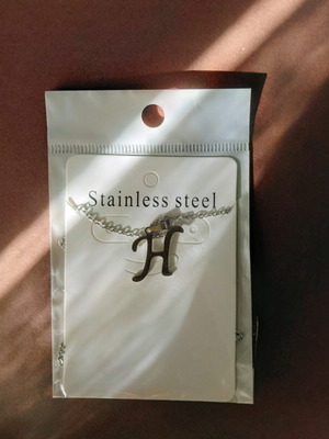 Κολιέ Stainless Steel με αρχικό H καινούργιο
