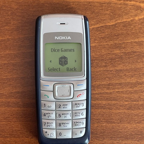 Nokia 1110i phone used, with charger and good battery