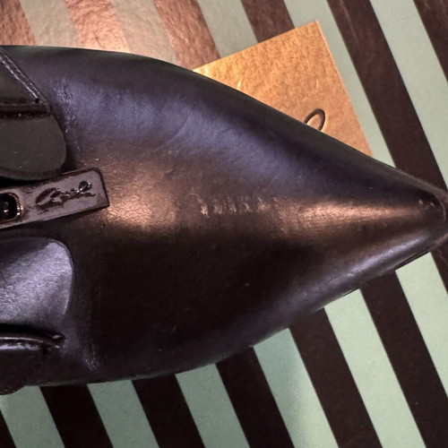 Axel black high ankle boots used, size 38