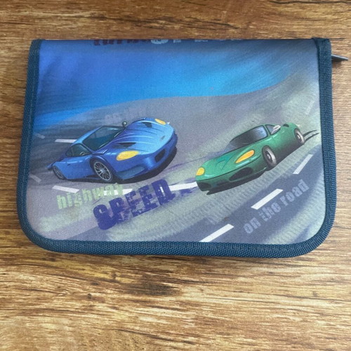 School pencil case used with car design