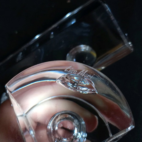 Vintage crystal vase set Liza Mori like new