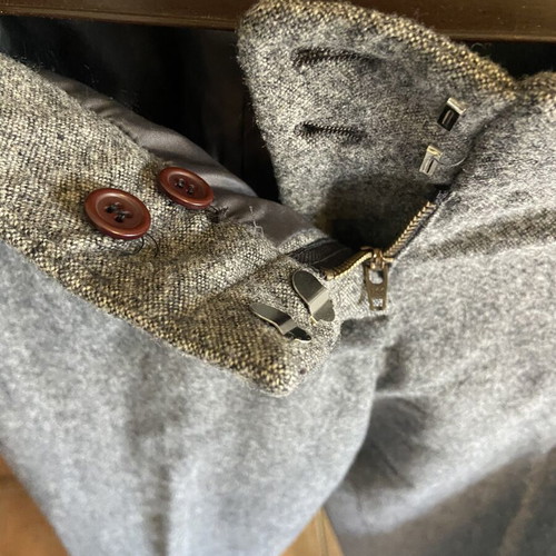 Wool pants Raxevsky gray like new, size S
