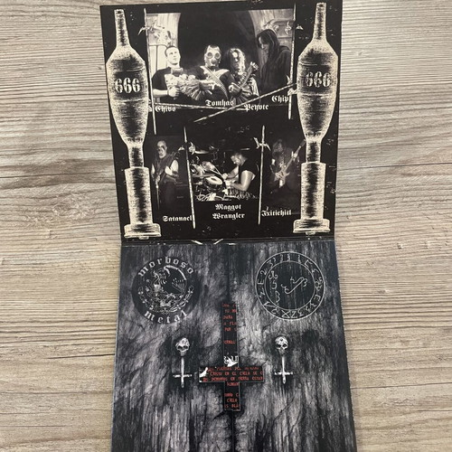 Morbosidad / Manticore Invocation Of The War Beasts 7” Splatter Vinyl EP like new