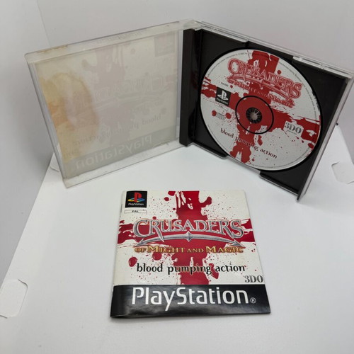 Crusaders Might And Magic PS1 μεταχειρισμένο με λεκέ στο εξώφυλλο