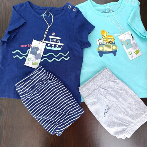 Petit Bateau Baby Clothing Set New 2 Pieces 9–12 Months Organic Cotton