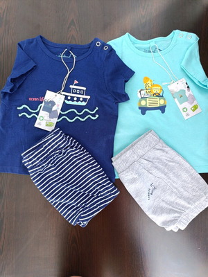 Petit Bateau Baby Clothing Set New 2 Pieces 9–12 Months Organic Cotton