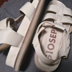 Gioseppo leather sandals like new, size 38, beige