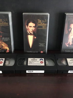 The Godfather πακέτο βιντεοκασέτες μεταχειρισμένες, όλα μαζί