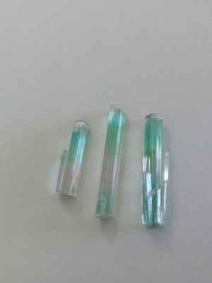 Tourmaline crystals new, set of 3 top quality 10.8 carats