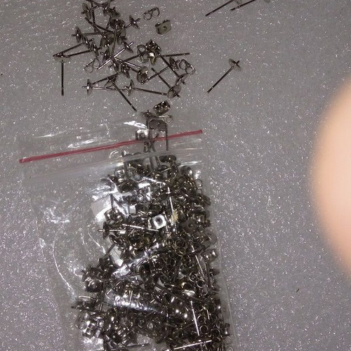 150-piece surgical steel earring bases with clasps DIY