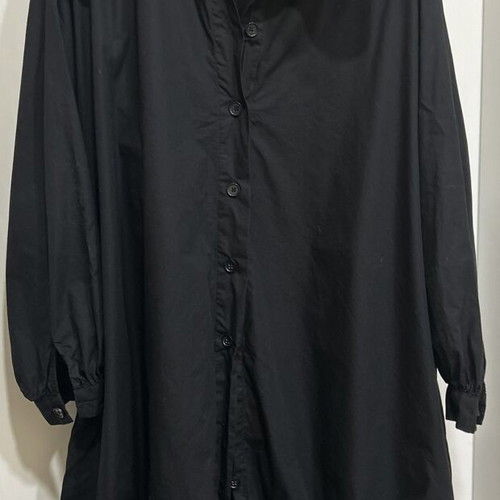 Zara maxi shirt dress, black, oversized