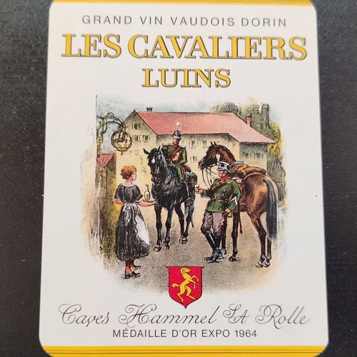 Les Cavaliers Luins promotional label used