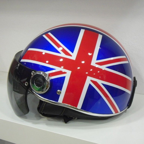 Decorative Old School Retro Scooter Jet Helmet UK, new
