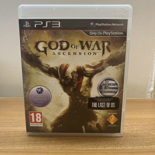 God of War Ascension PS3 game used, Greek subtitles