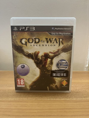 God of War Ascension PS3 game used, Greek subtitles