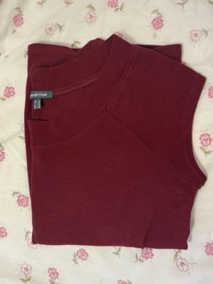 Street One blouse deep red size L like new