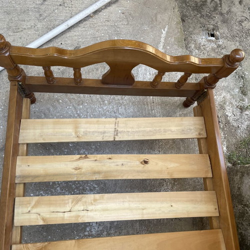 Wooden bed frame, set of two