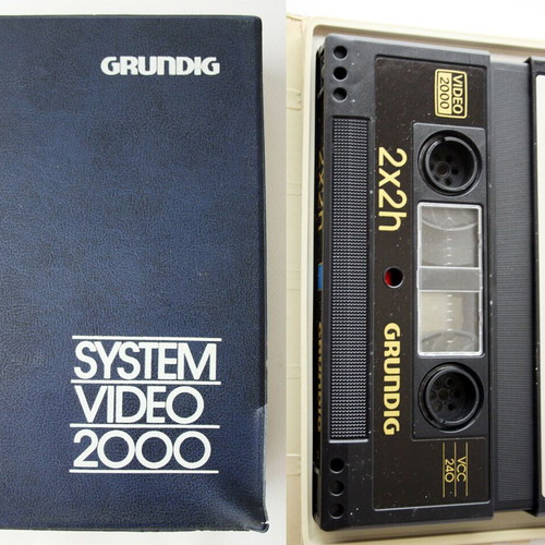 Vintage Grundig System Video 2000 Tape Cassette VCC 240 new 2x2h